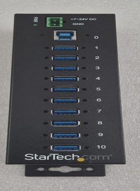 StarTechST1030USBM10-PortUSB3.0Hub5Gbps7-24VDCESD