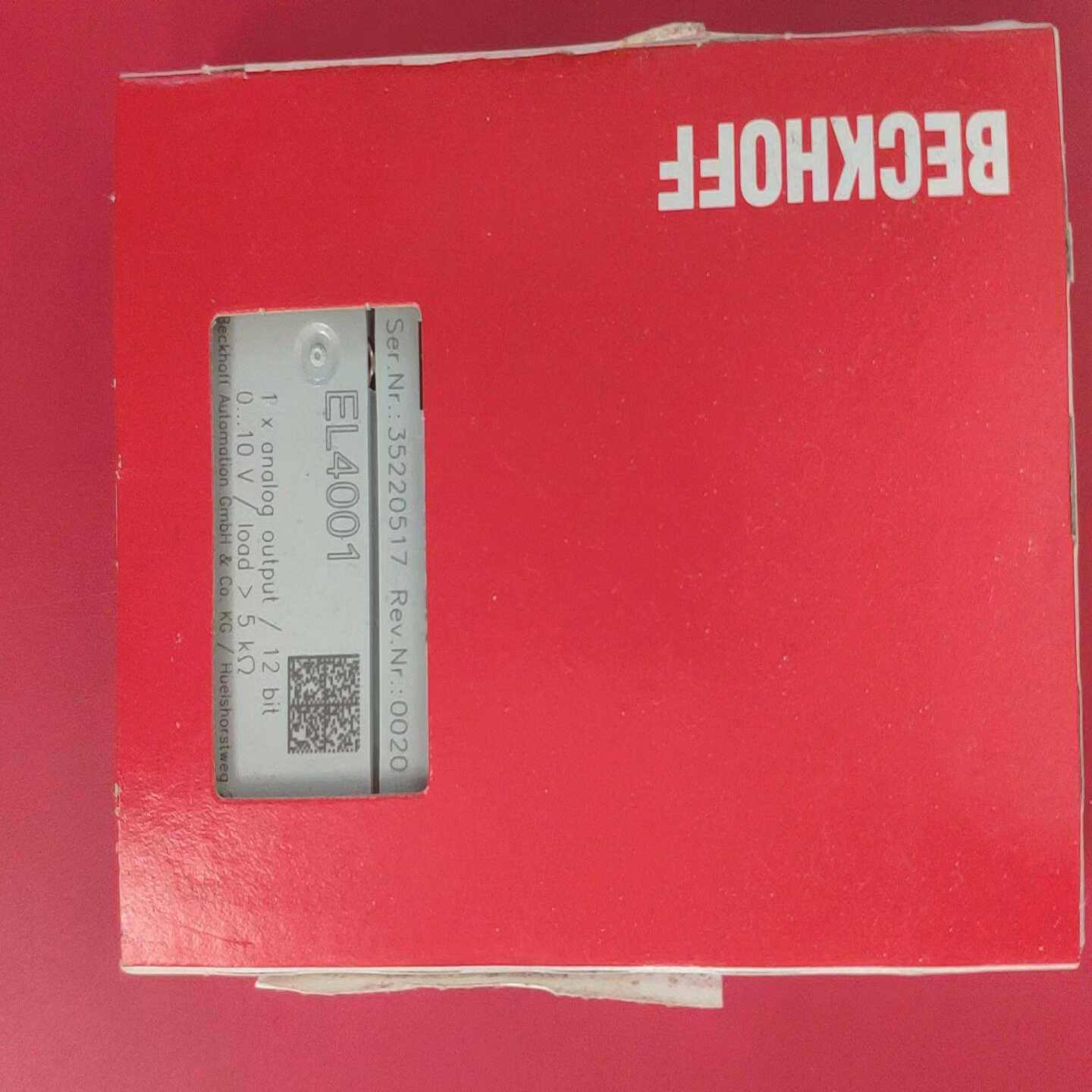 倍福BECKHOFF模块EL4001未拆封适用