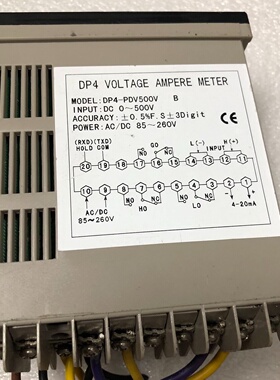 询价-东崎DP4PDV500V四位半上下限报警直流电压表20