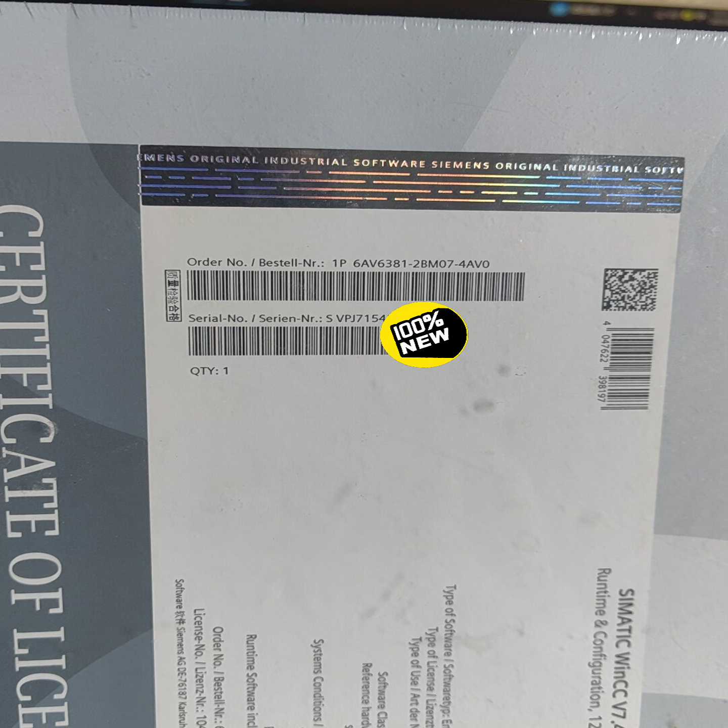 全新原装正品未开封6AV6381-2BM07-4AV0实物
