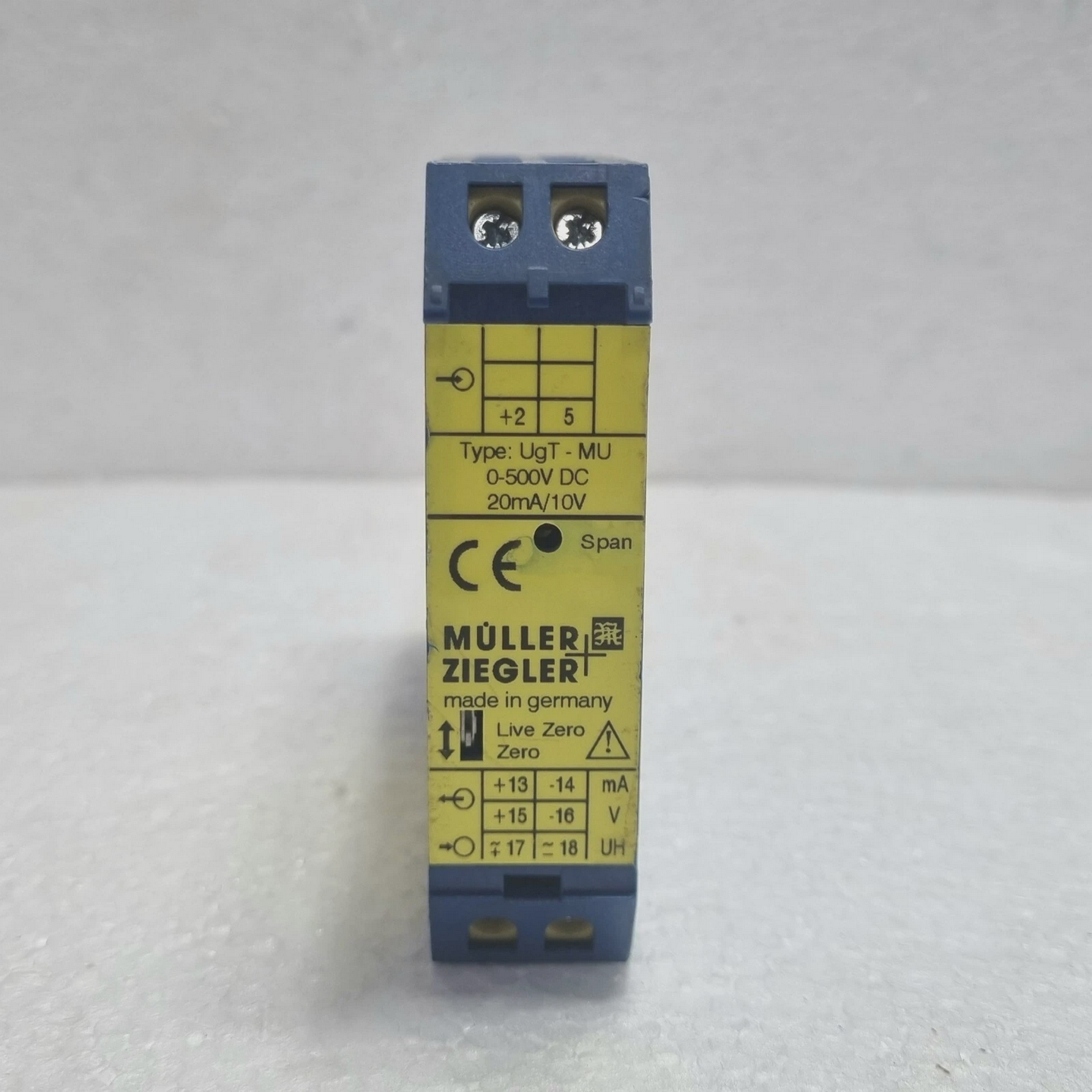 MullerZieglerUgT-MU-0-500VDC-20MA/10VMeasuringtransducer