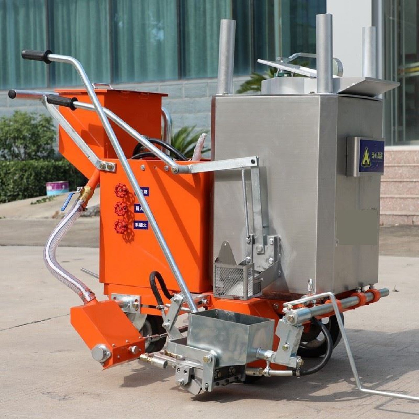 热熔划线机小型手推式道路公路热熔釜马路震荡冷喷油漆画线一体机,运动/瑜伽/健身/球迷用品,划线车,淘宝优惠券,粉丝福利购,淘宝优惠卷