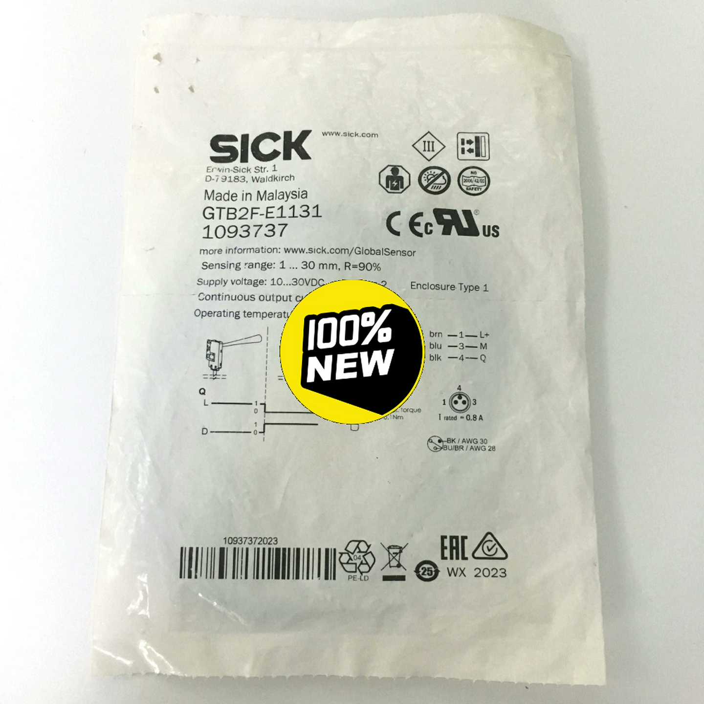 德国西克SICK光电传感器GTB2F-E1311订货号:询价