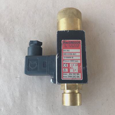 MacGregor DS302 Pressure Switch 3880359801 300bar Marine 310