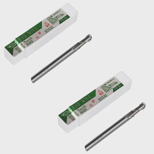 伊海超硬直柄球头铣刀外R刀圆弧铣刀白钢球刀R0.5R1R2-R12.5mm