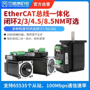 2NM伺服 杰美康EtherCAT总线576086一体闭环步进电机驱动器套装