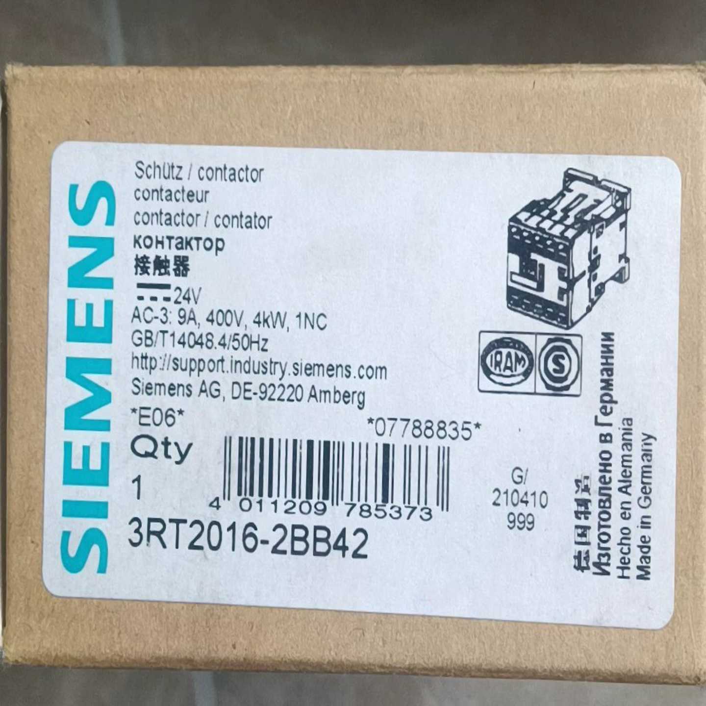 接触器3RT2016-2BB42DC24V询价