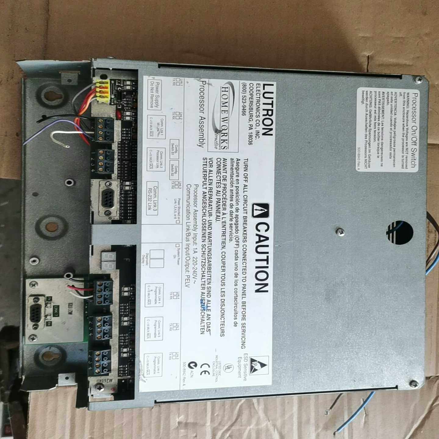 【议价】路创LUTRON，PA18036，CAUTION实物，适用