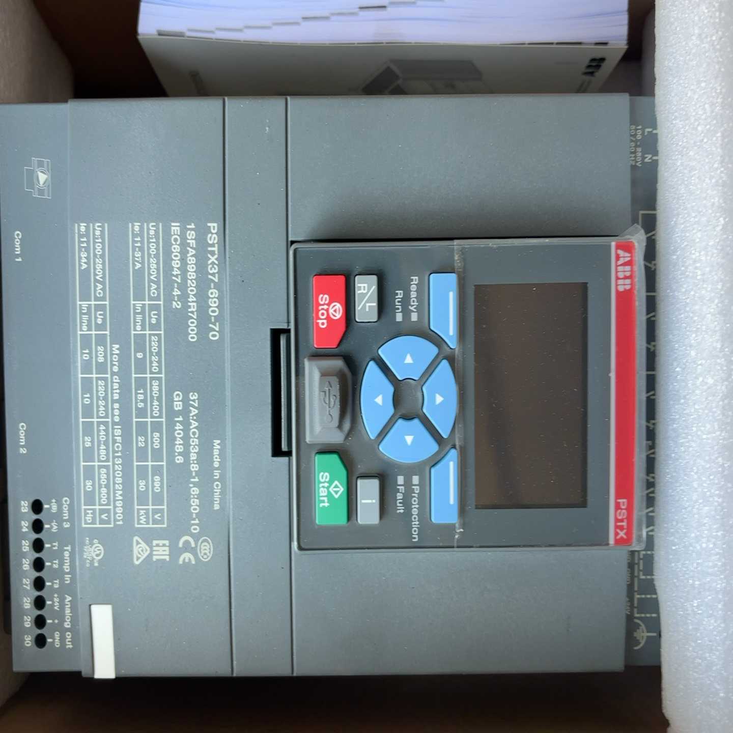 【请询价】ABB软启动器PSTX37-690-70全新未拆封原装正