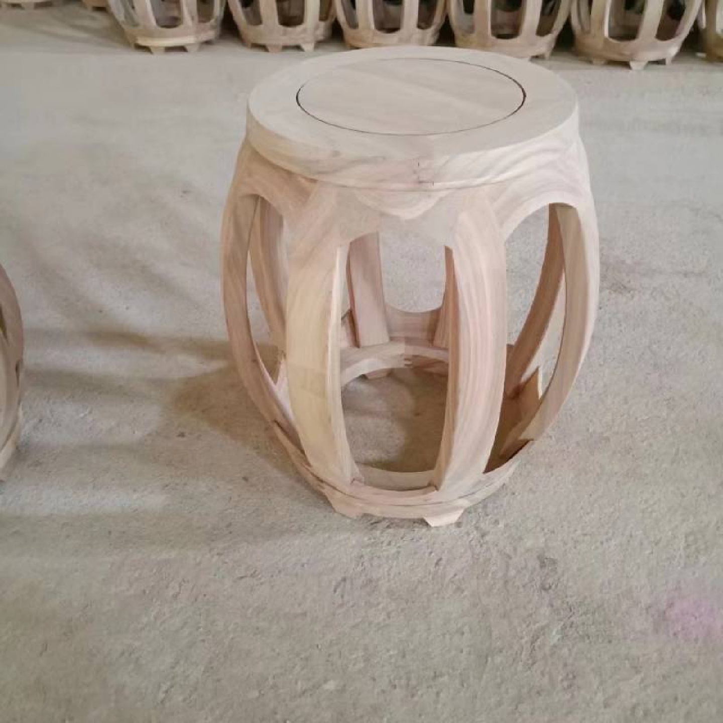 鼓凳老榆木实木鼓墩新中式明清仿古琴凳古筝凳坐墩矮凳餐桌圆凳子