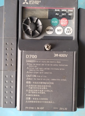 【议价】三菱变频器FRD7400.75KCHT