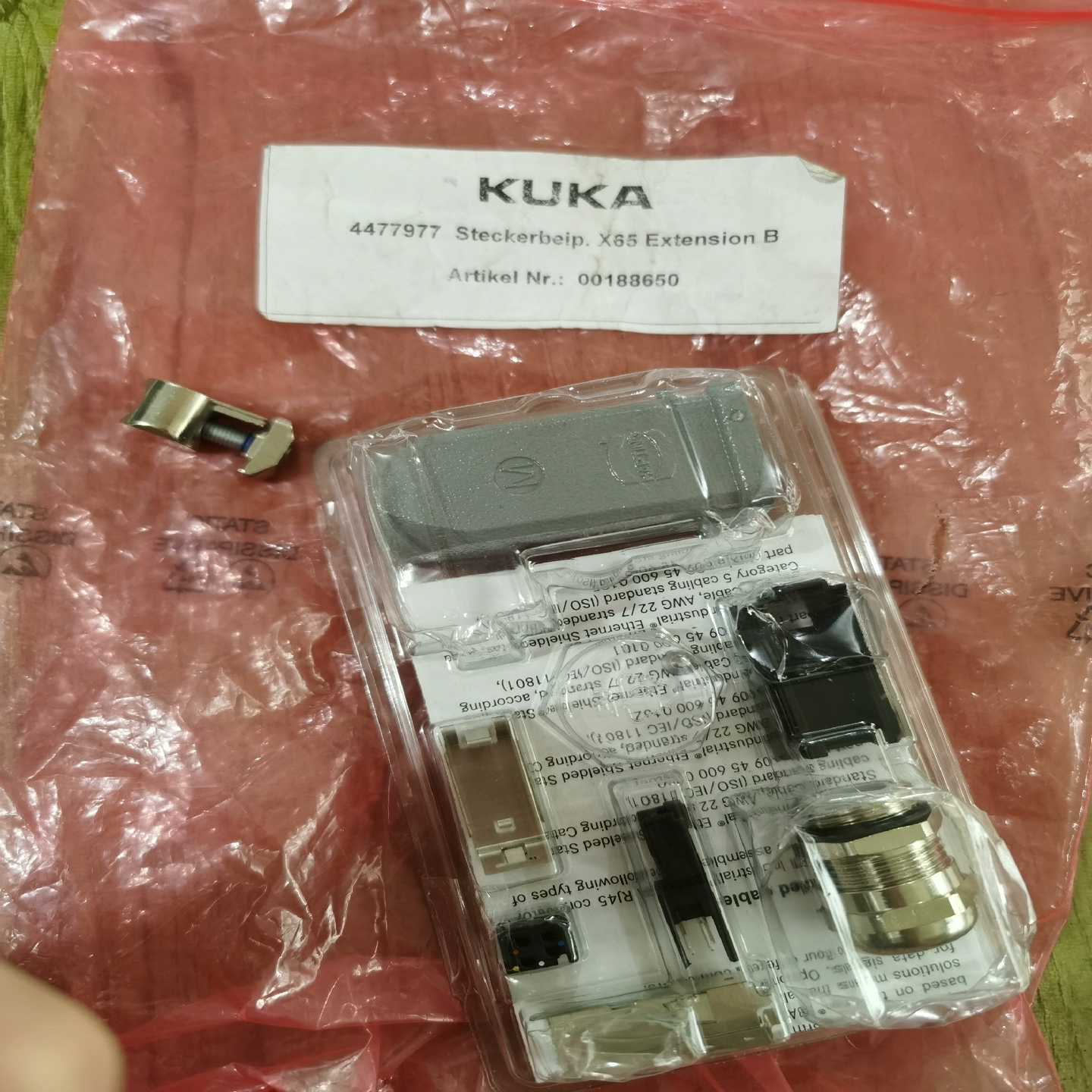 (议价)KUKA库卡机器人连接器配件00188650，Harting