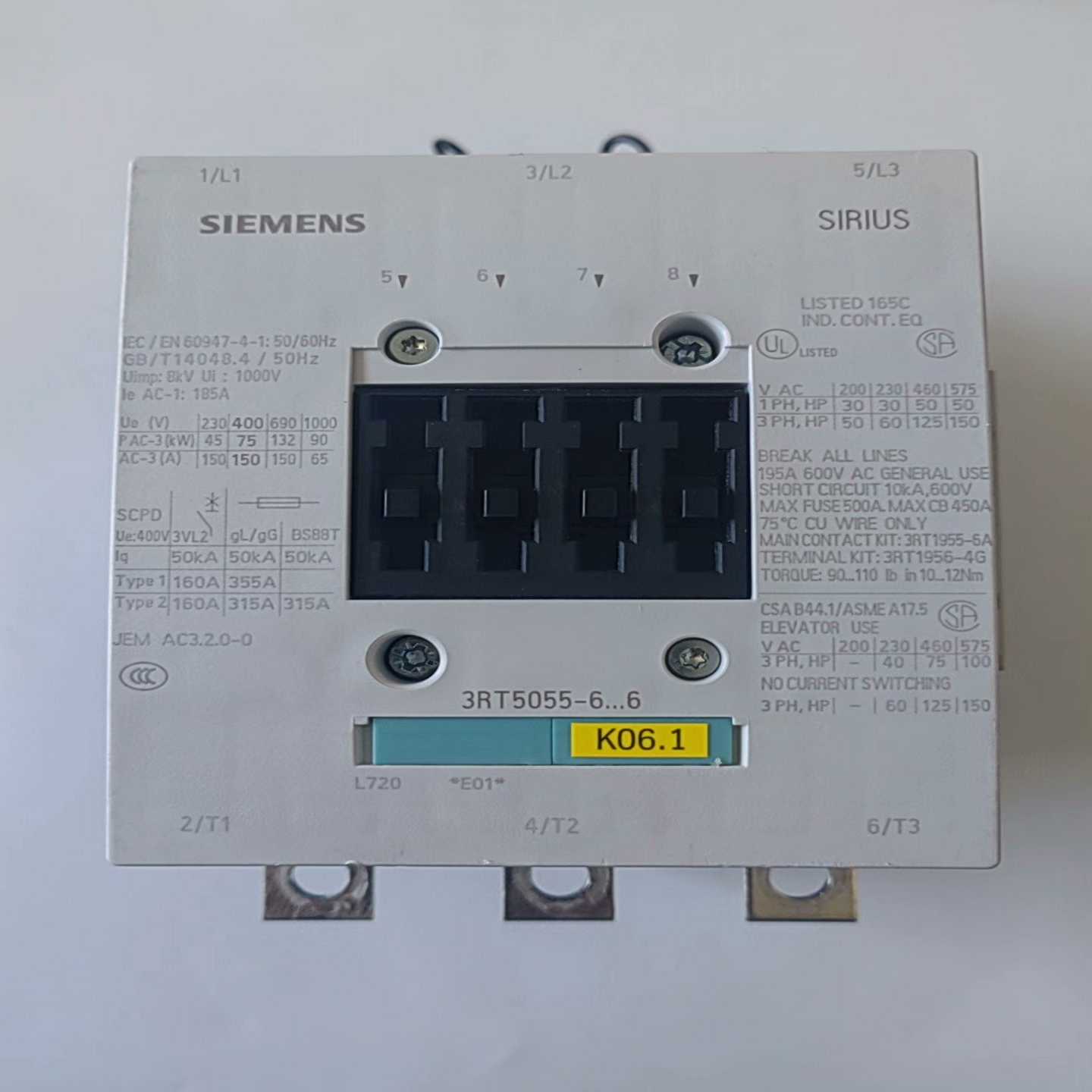 3RT5055-6AP36接触器，交流/直流220V，询价