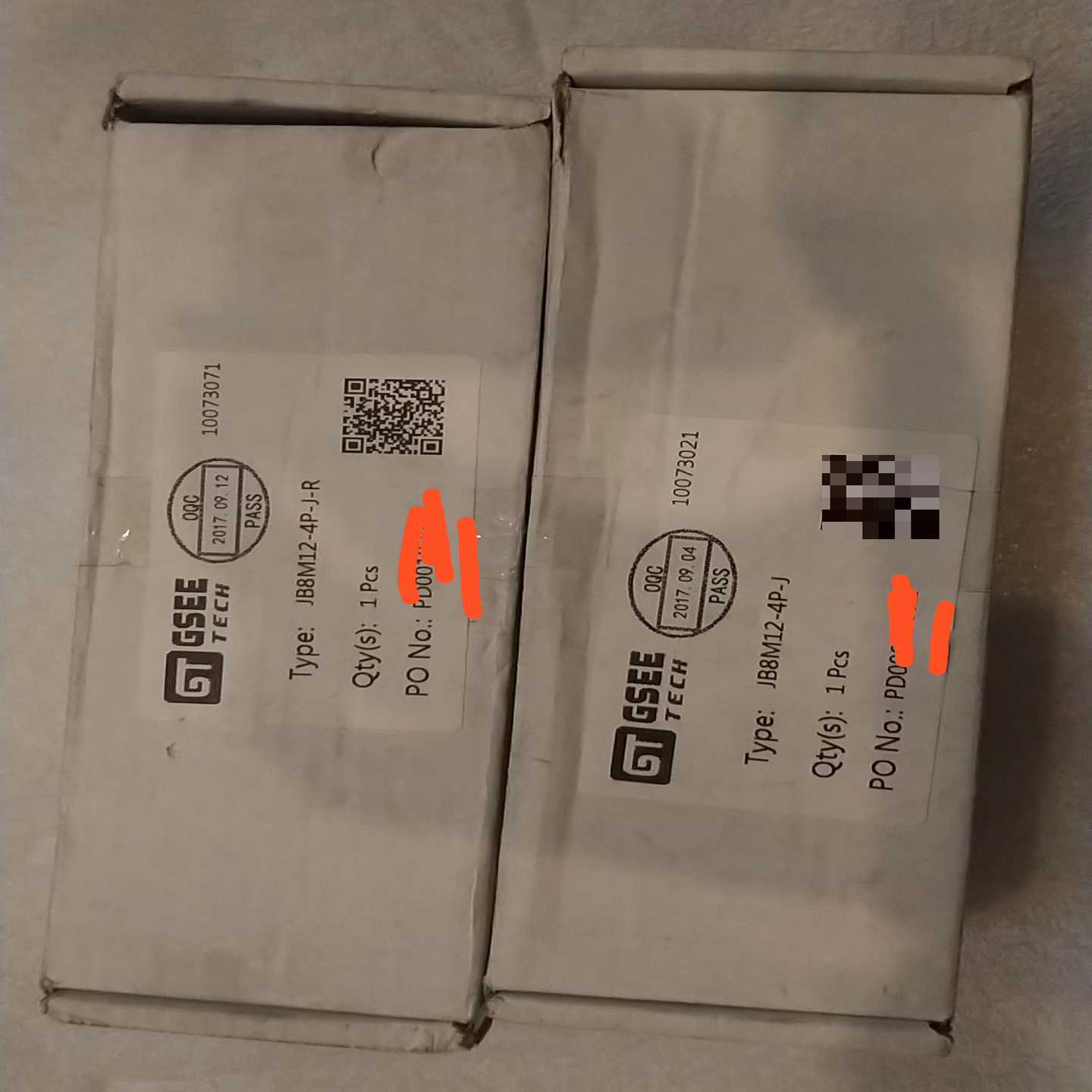 GSEE吉诺，TECH模块，JB8M12-4P-J-R原装正--议价商品