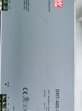 明纬三相工业380V开关电源道轨式DRT48024输2议价