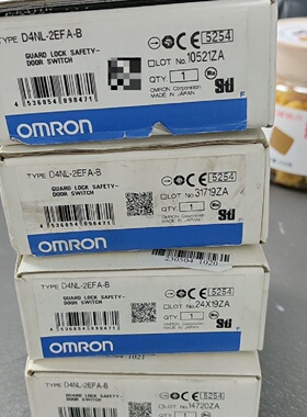 议价欧姆龙安全门开关D4NL2EFAB