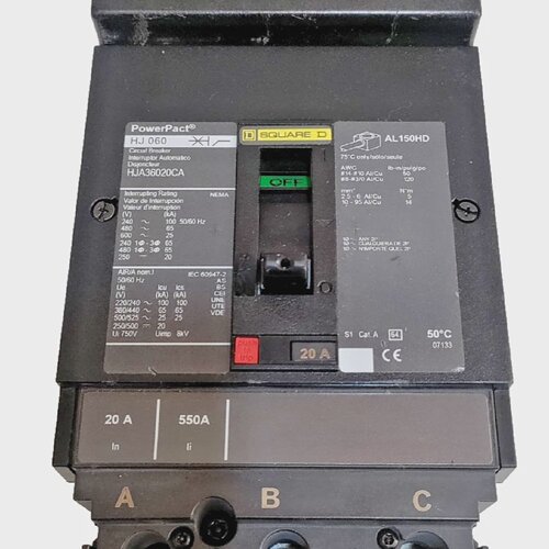 *NEW NO BOX* Square D HJA36020 ILine 20 amp 3 pole 600 volt