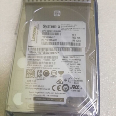 配件M4M5X6伺服器硬碟00NA49600NA4972TSAS7.2K2.5寸议价