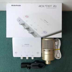 传媒公司不做了，95新的迷笛r2声卡得胜pck200电容麦--议价商品