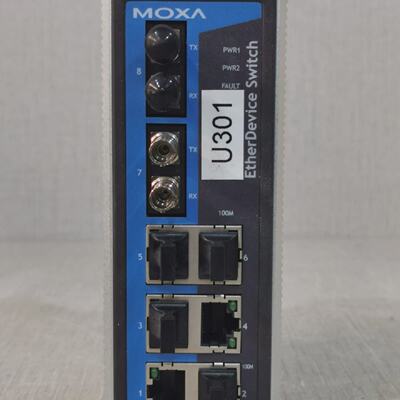 Moxa EDS308MMST REV.2.1 EtherDEVICE Switch 8 Port