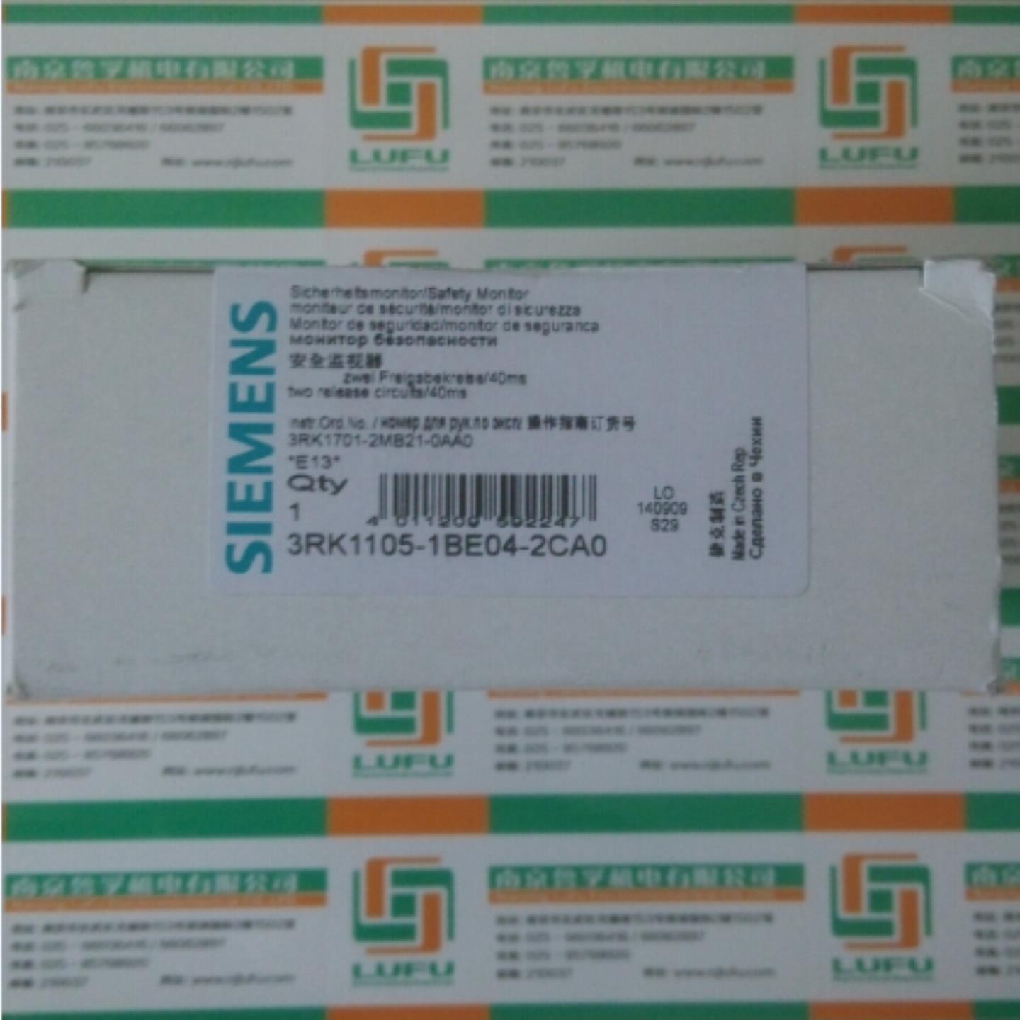 3RK1105-1BE04-2CA0西门子安全监视器全新原装现货，假一赔十！