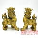 纯铜貔貅摆件一对大号客厅办公室铜貔恘聚宝盆铜工艺品