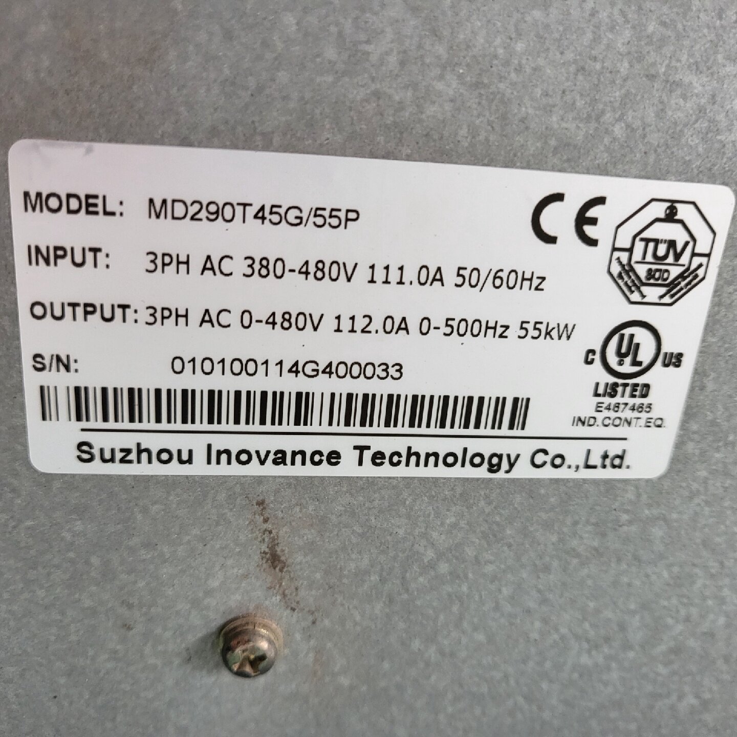 询价*变频器信能变频器MD290T45G55P55kw变频器