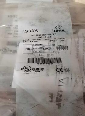 意大利INFRA接近开关传感器IS33K询价