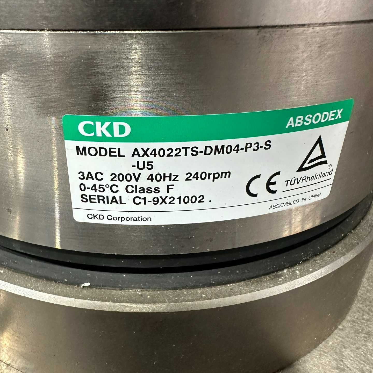 CKD进口DD马达AX4022TS-DM04-P3-S-U5（佳毅工控）