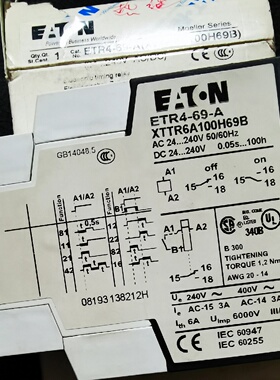 ETR469A原装金穆勒热敏电阻过载继电器ETR4议价