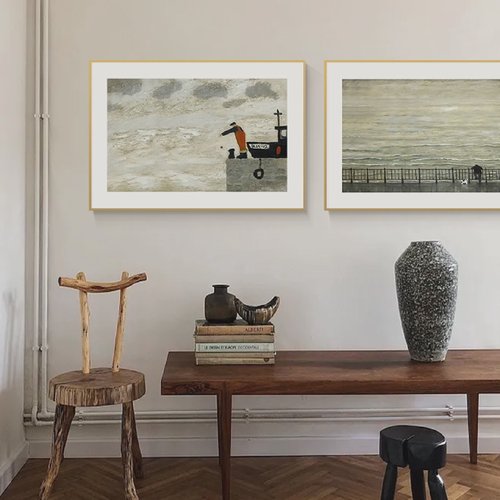 不止于画 gary bunt 奶油风客厅装饰画田园风油画沙发背景墙挂画