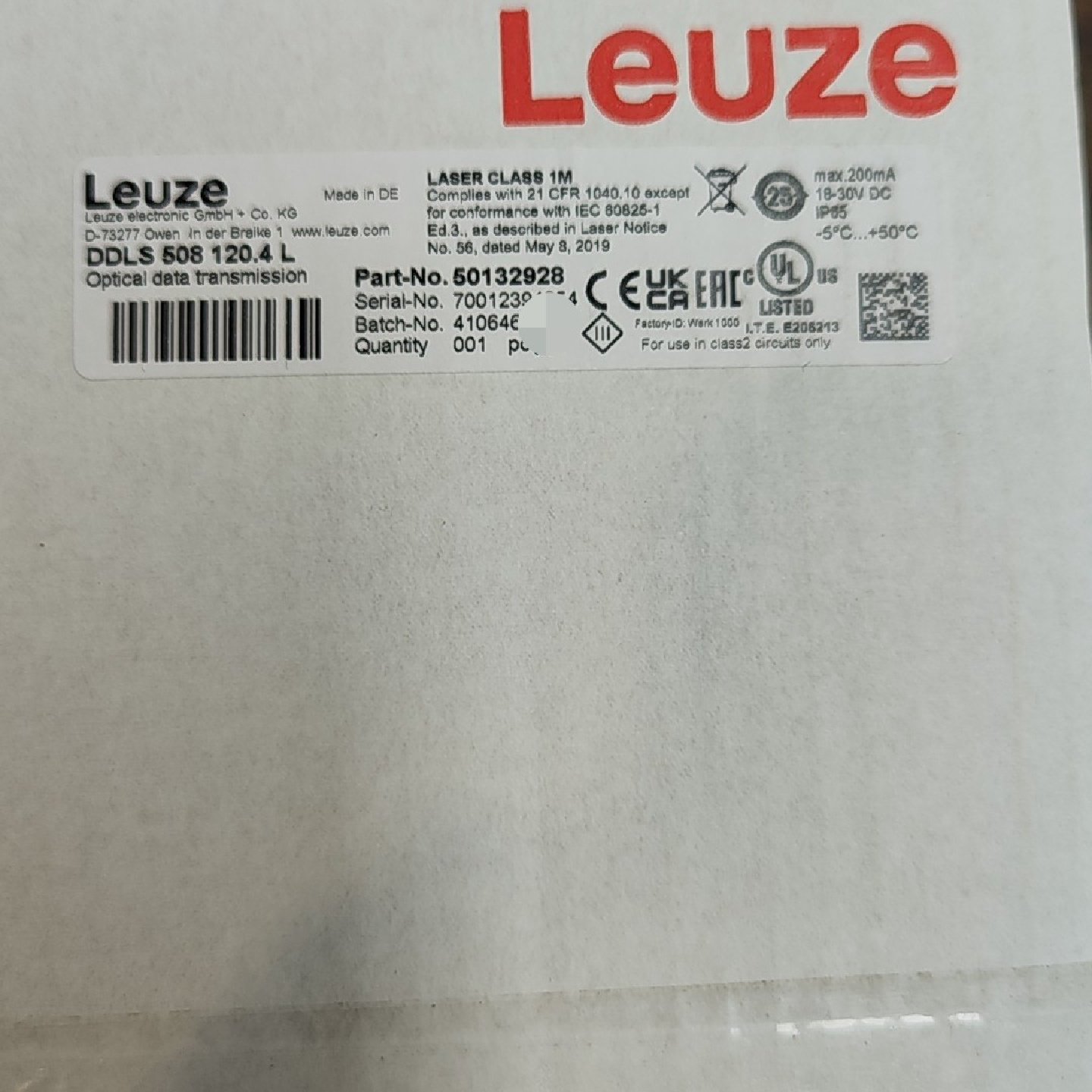 议价测DD508120.4L光学数据传输器德国议价,电子元器件市场,其它元器件,淘宝优惠券,粉丝福利购,淘宝优惠卷