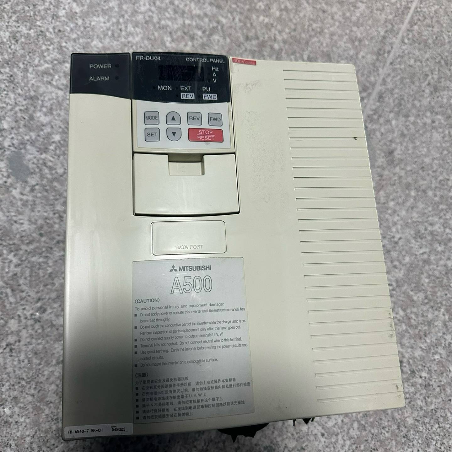 三菱变频器75KWFR-A540-75K-CH三菱A500二手三菱变频器