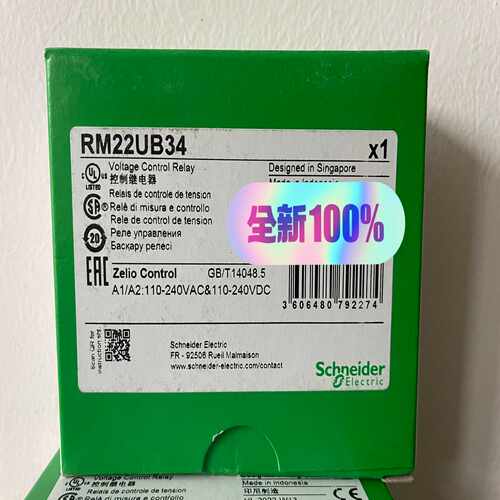 原厂原包装Schneider/ RM22UB34~询价