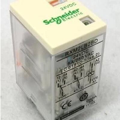 议价施耐德中间继电器RXM2AB2BD插拔式中间继电器 24VDC