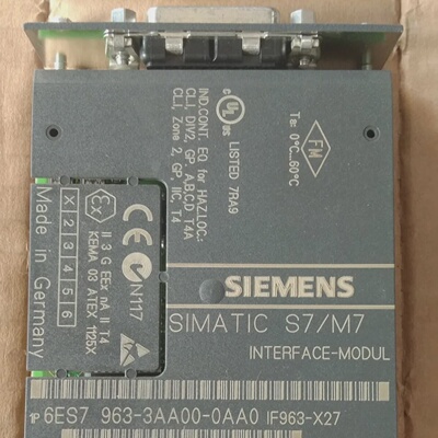Siemens 6ES79633AA000AA0 SIMATIC S7400 IF963X27 RS422485 Int