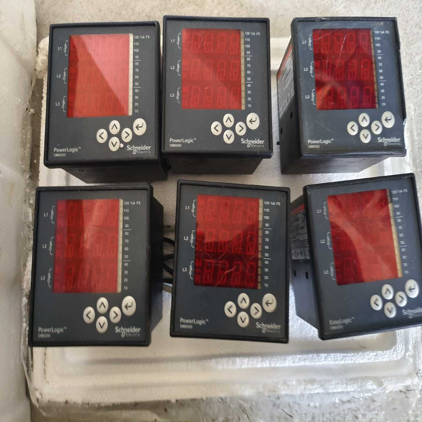 施耐德DM6000多功能电力参数仪表二手拆机，成色如图，功--议价商