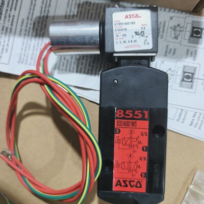 ASCO电磁阀WT8551A001MS  24VDC  全新-议价