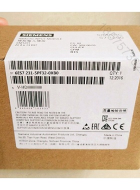 议价6ES72315PF320XB0西门子S71200模拟输入SM1231RTD温度感测器