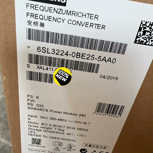 【询价】6SL3224-0BE25-5AA0G120 功率