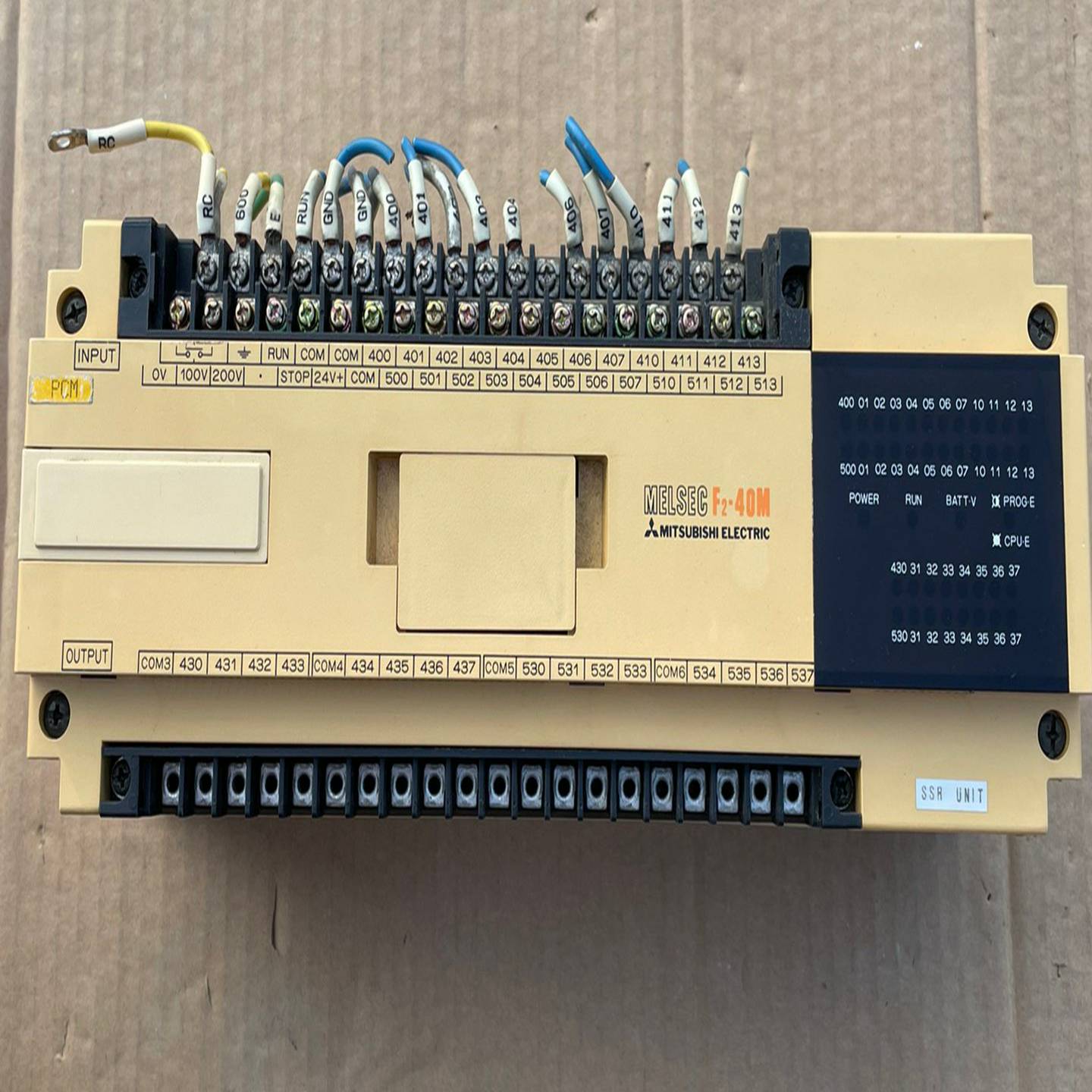 三菱PLC可编程控制器，型号：F2-40MR，正常使用--议价商品