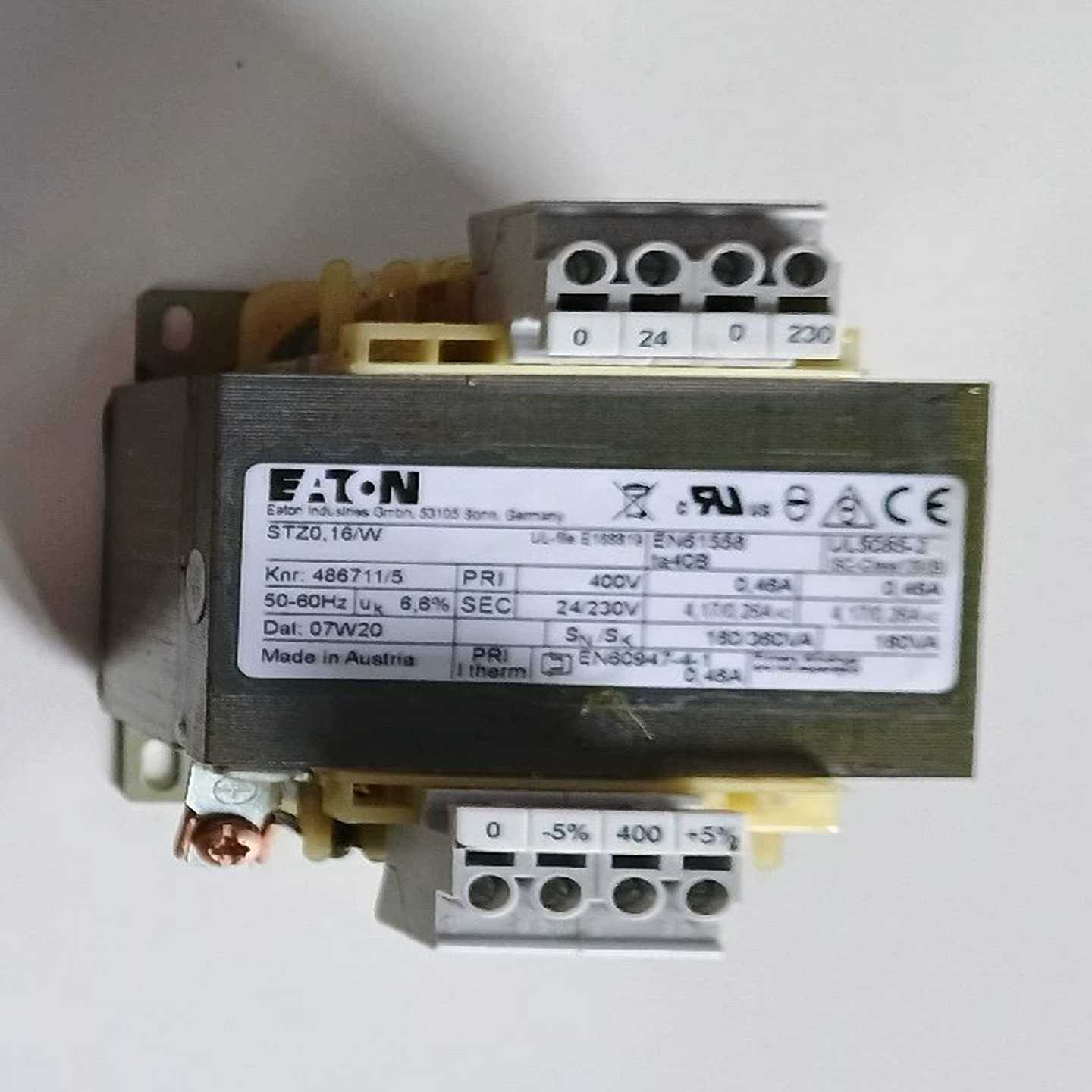 议价EATON伊顿穆勒STZ0,16/W控制变压d器实物现货/维修