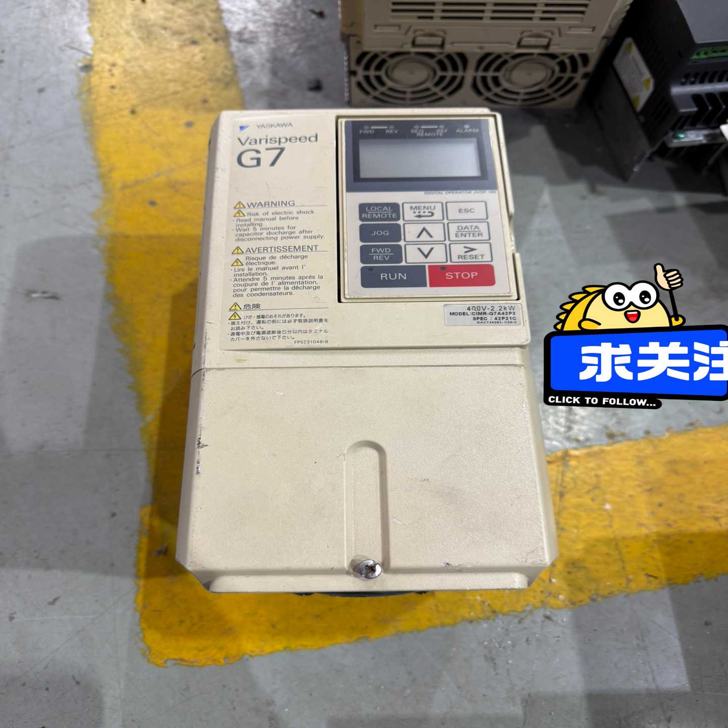 议价安川G7变频u器CIMR-G7A42P22.2KW380V现货/维修