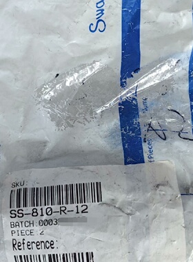 世伟洛克SwagelokSS810R12全新