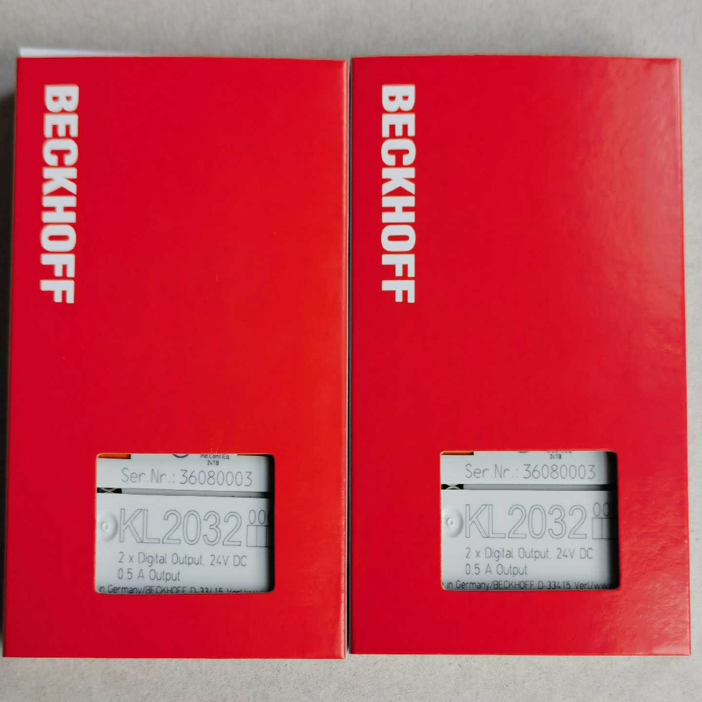 倍福模块KL2032原装正品包装齐全实物拍摄现货