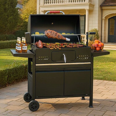 KSO庭院烧烤烧烤炉烤炉家用烤肉别墅美式架子BBQ户外炉子木炭新款