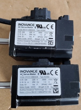 两台Inovance伺服电机型号是MS1H105B30议价
