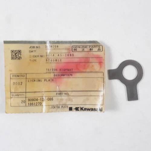 Locking Plate 9090412K086 1861270 For Kawasaki 8S60MCE Genui