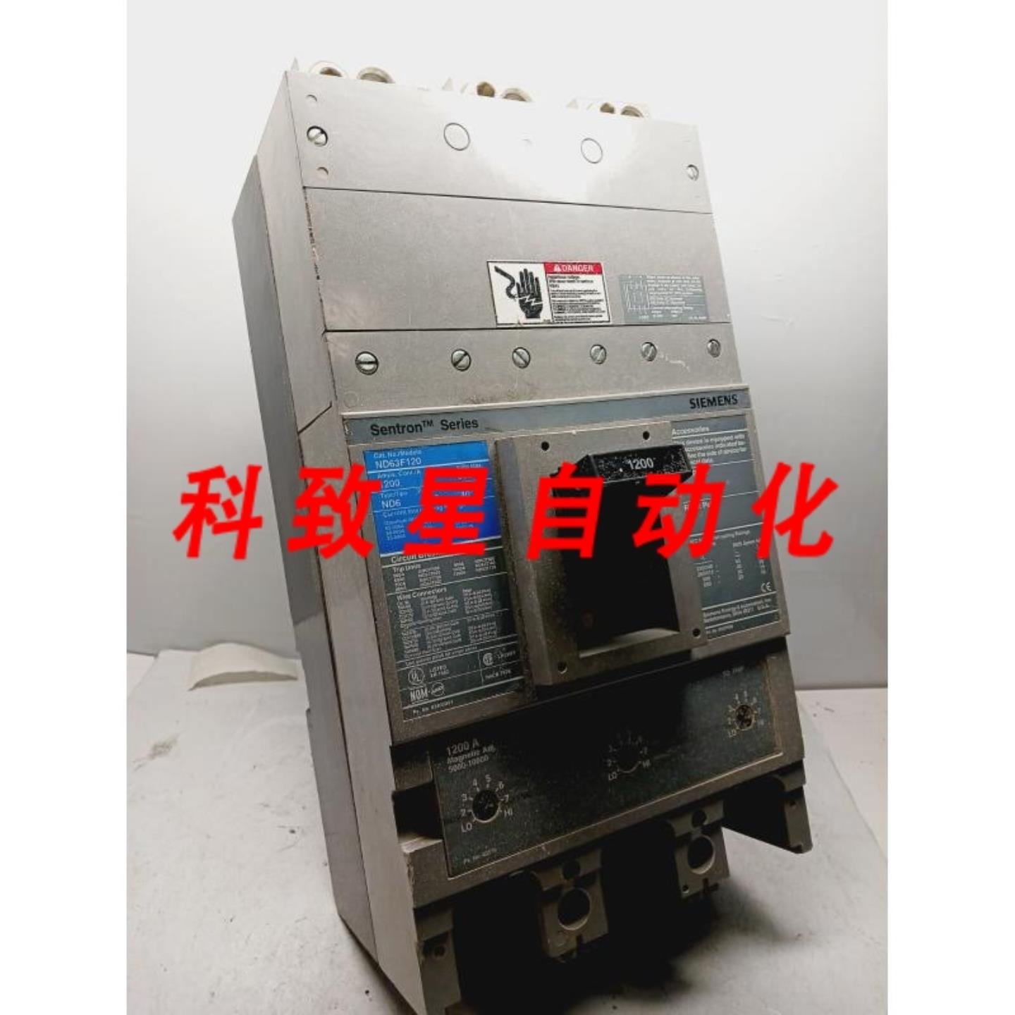 工业配件ND63F120 1200AMP断路器3极600VAC65KA