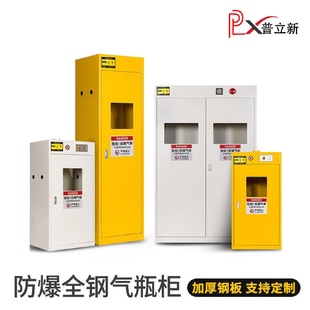 实验室工业防爆气瓶柜双瓶防火防爆安全柜全钢智能气瓶柜带报警